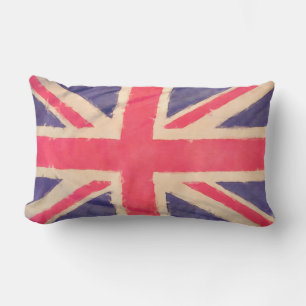 UNION JACK FLAG grunge + Ihre Idee Kissen Für Draußen
