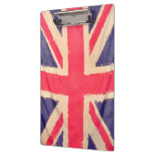 UNION JACK FLAG grunge Klemmbrett (Links)