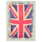 UNION JACK FLAG grunge Klemmbrett (Rückseite)
