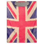 UNION JACK FLAG grunge Klemmbrett (Vorderseite)