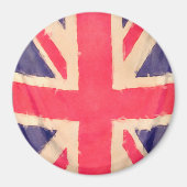 UNION JACK FLAG grunge Magnet (Vorne)