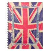 UNION JACK FLAG grunge Notizblock (Vorderseite)