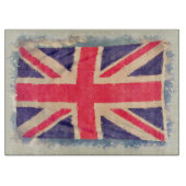 UNION JACK FLAG grunge Schneidebrett (Vorderseite)