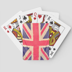 UNION JACK FLAG grunge Spielkarten