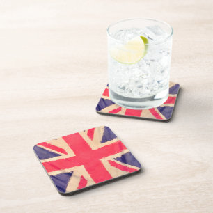 UNION JACK FLAG grunge Untersetzer
