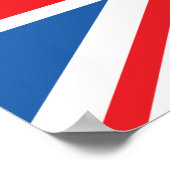 Union Jack Flag & Heart Poster (Ecke)