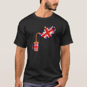 Union Jack Flag Idee für Kinder & Britische Expats T-Shirt (Vorderseite)