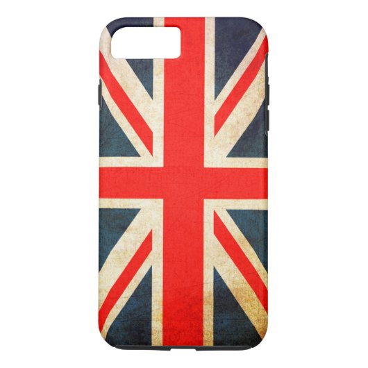 Union Jack Flag in Grunge Case-Mate iPhone Hülle (Rückseite)