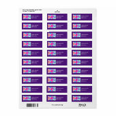 Union Jack Flag in hellen Wasserfarben (Vorne)