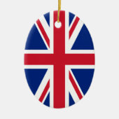 Union Jack Flag Keramik Ornament (Vorne)