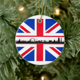 Union Jack Flag London Eye Weihnachtsschmuck