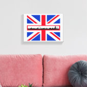 Union Jack Flag London Skyline Leinwand (Insitu (Wohnzimmer))