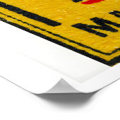 Union Jack Flag Matchbox Art Print, Swedish Poster (Ecke)