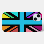 Union Jack/Flag mehrfarbig+Schwarz-Design Case-Mate iPhone Hülle (Rückseite (Horizontal))