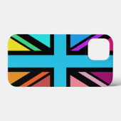 Union Jack/Flag mehrfarbig+Schwarz-Design Case-Mate iPhone Hülle (Rückseite (Horizontal))