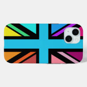 Union Jack/Flag mehrfarbig+Schwarz-Design Case-Mate iPhone Hülle (Rückseite (Horizontal))