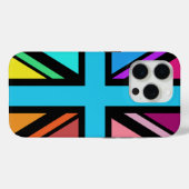 Union Jack/Flag mehrfarbig+Schwarz-Design Case-Mate iPhone Hülle (Rückseite (Horizontal))