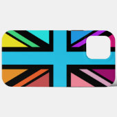 Union Jack/Flag mehrfarbig+Schwarz-Design Case-Mate iPhone Hülle (Rückseite (Horizontal))