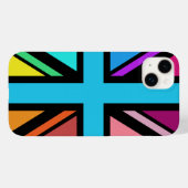 Union Jack/Flag mehrfarbig+Schwarz-Design Case-Mate iPhone Hülle (Rückseite (Horizontal))