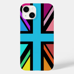 Union Jack/Flag mehrfarbig+Schwarz-Design Case-Mate iPhone 14 Hülle