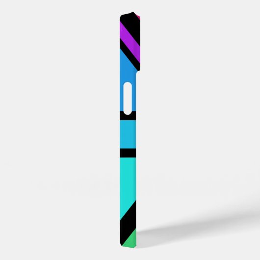 Union Jack/Flag mehrfarbig+Schwarz-Design Case-Mate iPhone Hülle (Rückseite / Rechts)