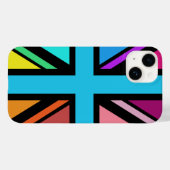 Union Jack/Flag mehrfarbig+Schwarz-Design Case-Mate iPhone Hülle (Rückseite (Horizontal))