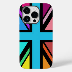 Union Jack/Flag mehrfarbig+Schwarz-Design Case-Mate iPhone 14 Pro Hülle