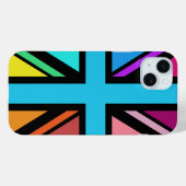 Union Jack/Flag mehrfarbig+Schwarz-Design Case-Mate iPhone Hülle (Rückseite (Horizontal))