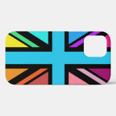 Union Jack/Flag mehrfarbig+Schwarz-Design Case-Mate iPhone Hülle (Rückseite (Horizontal))