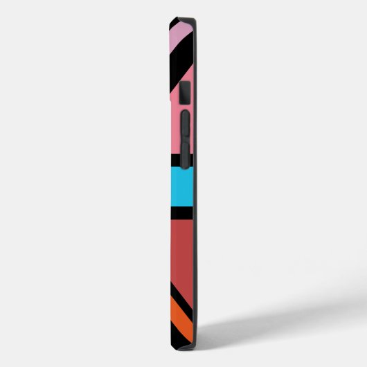 Union Jack/Flag mehrfarbig+Schwarz-Design Case-Mate iPhone Hülle (Rückseite / Links)