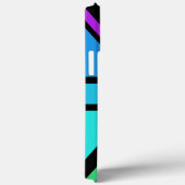 Union Jack/Flag mehrfarbig+Schwarz-Design Case-Mate iPhone Hülle (Rückseite / Rechts)