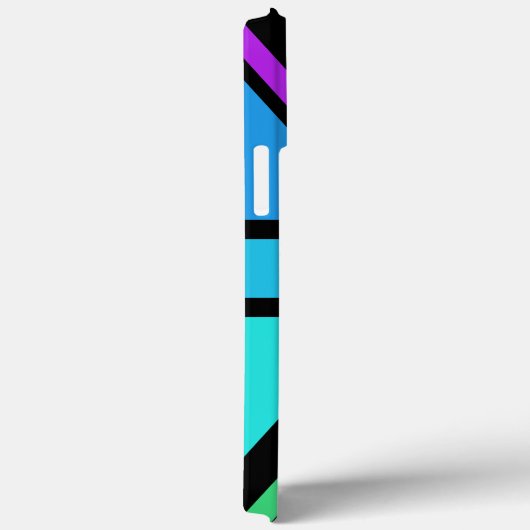 Union Jack/Flag mehrfarbig+Schwarz-Design Case-Mate iPhone Hülle (Rückseite / Rechts)