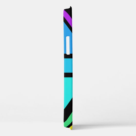 Union Jack/Flag mehrfarbig+Schwarz-Design Case-Mate iPhone Hülle (Rückseite / Rechts)