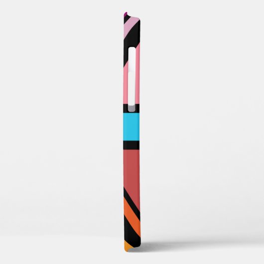 Union Jack/Flag mehrfarbig+Schwarz-Design Case-Mate iPhone Hülle (Rückseite / Links)