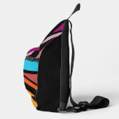 Union Jack/Flag mehrfarbig+Schwarz-Design Crossbody Bag (Rechts)