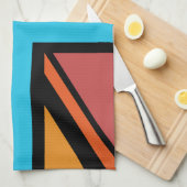 Union Jack/Flag mehrfarbig+Schwarz-Design Geschirrtuch (Viertel Falte)