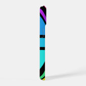 Union Jack/Flag mehrfarbig+Schwarz-Design iPhone 15 Hülle (Rechte Seite)