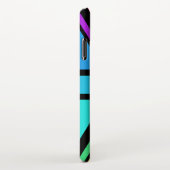 Union Jack/Flag mehrfarbig+Schwarz-Design iPhone Hülle (Rechte Seite)