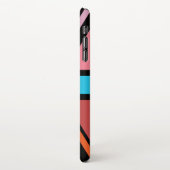 Union Jack/Flag mehrfarbig+Schwarz-Design iPhone Hülle (Linke Seite)