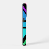 Union Jack/Flag mehrfarbig+Schwarz-Design iPhone Hülle (Rechte Seite)