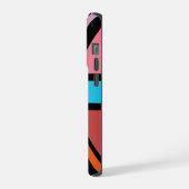 Union Jack/Flag mehrfarbig+Schwarz-Design iPhone Hülle (Linke Seite)