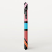 Union Jack/Flag mehrfarbig+Schwarz-Design iPhone Hülle (Linke Seite)