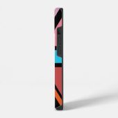 Union Jack/Flag mehrfarbig+Schwarz-Design iPhone Hülle (Linke Seite)