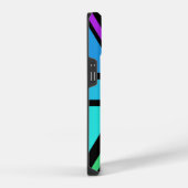 Union Jack/Flag mehrfarbig+Schwarz-Design iPhone Hülle (Rechte Seite)