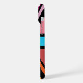 Union Jack/Flag mehrfarbig+Schwarz-Design iPhone Hülle (Linke Seite)