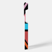 Union Jack/Flag mehrfarbig+Schwarz-Design iPhone Hülle (Linke Seite)