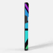 Union Jack/Flag mehrfarbig+Schwarz-Design iPhone Hülle (Rechte Seite)