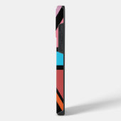 Union Jack/Flag mehrfarbig+Schwarz-Design iPhone Hülle (Linke Seite)