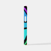 Union Jack/Flag mehrfarbig+Schwarz-Design iPhone Hülle (Rechte Seite)