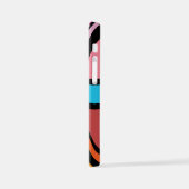 Union Jack/Flag mehrfarbig+Schwarz-Design iPhone Hülle (Linke Seite)